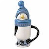 Pfaltzgraff Penguin Skate Blue Hat Covered Mug