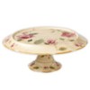 Pfaltzgraff Silk Rose Small Pedestal Cake Plate