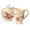 Pfaltzgraff Silk Rose Sugar Bowl & Creamer Set
