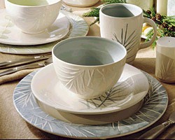 Pfaltzgraff Arborwood Spruce Table Setting