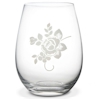 Pfaltzgraff Tea Rose All Purpose Stemless Wine Glass