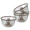 Pfaltzgraff Village Hand-painted Glass Dessert Bowl