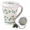 Pfaltzgraff Winterberry Covered Mug w/Tea Infuser