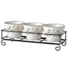 Pfaltzgraff Winterberry Dip Bowl Set with Rack
