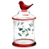 Pfaltzgraff Winterberry Etched & Handpainted Canister with Bird