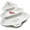 Pfaltzgraff Winterberry 3 Section Tree Shaped Server