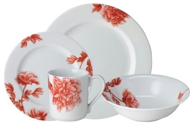 Red Peony by Royal Worcester