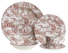 Spode Provincial Garden Cranberry
