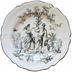 Tabletops Unlimited New England Toile