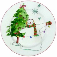 Snowy Snowman by Thomson Pottery