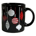 Waechtersbach Festive Holiday Black Ornaments Mug