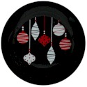 Waechtersbach Festive Holiday Black Ornaments Salad Plate