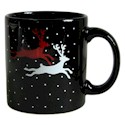 Waechtersbach Festive Holiday Black Reindeer Mug