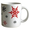 Waechtersbach Festive Holiday White Snowflakes Mug