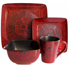 Laurette Square Red by American Atelier