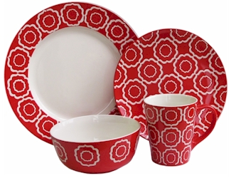Discontinued American Atelier Trellis Microwave Safe Dinnerware