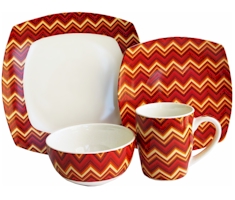 Zigzag Red by American Atelier