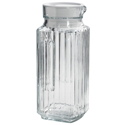 Anchor Hocking Bistro Pitcher with White Stopper
