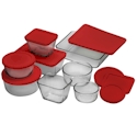 Anchor Hocking Food Storage Round Red Set