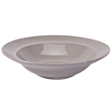 Anchor Hocking Honeycomb Grey Rim Shallow Bowl