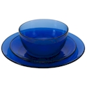 Anchor Hocking Presence Cobalt Dinnerware Set