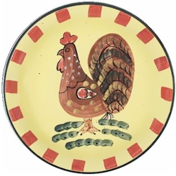 Red Check Rooster by Baum Brothers