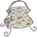 Certified International A Woodland Walk 2-Tier Server