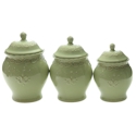 Certified International Adeline Green Canister Set