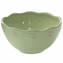 Certified International Adeline Green Ice Cream Bowl