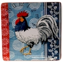 Certified International Americana Rooster Square Platter