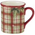Certified International Autumn Fields Plaid Mug