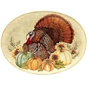 Certified International Autumn Fields Oval Turkey Platter