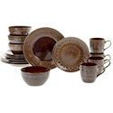 Certified International Aztec Brown Dinnerware Set