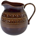 Certified International Aztec Brown Pitcher