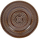 Certified International Aztec Brown Round Platter