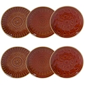 Certified International Aztec Rust Canape Plate