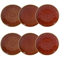 Certified International Aztec Rust Canape Plate