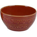 Certified International Aztec Rust Ice Cream Bowl