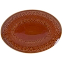 Certified International Aztec Rust Oval Platter