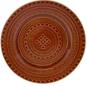 Certified International Aztec Rust Round Platter