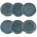 Certified International Aztec Teal Canape Plate