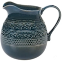 Certified International Aztec Teal Pitcher
