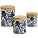 Certified International Blue Indigo Canister Set