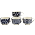 Certified International Blue Indigo Jumbo Cup