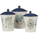 Certified International Bohemian Blue Canister Set