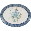 Certified International Bohemian Blue Oval Platter