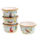 Certified International Botanical Birds Ice Cream Bowl