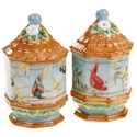 Certified International Botanical Birds Salt & Pepper Set