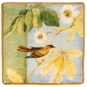 Certified International Botanical Birds Square Platter