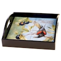 Certified International Botanical Birds Wood Tray with Handles